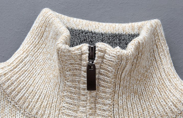 Ferris | Mock Neck Jacquard Sweater