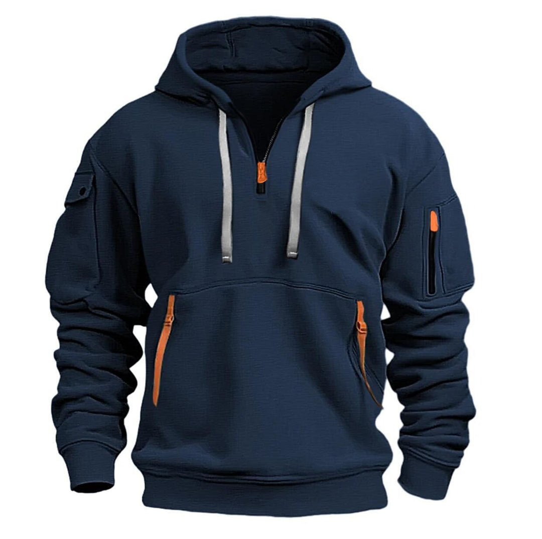 Mitchel | Dropped Shoulder Hooded Sweatshirt