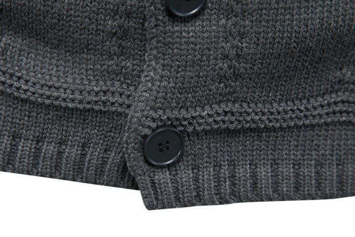 Fayn | Knitted Cardigan with Turn-Down Collar